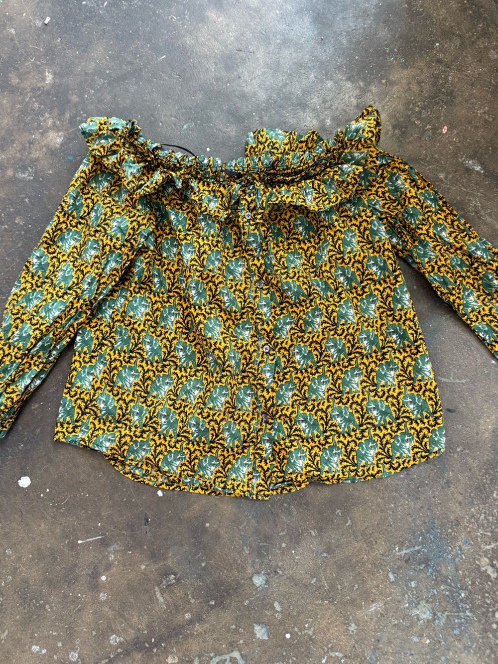 Boho patterned J.Crew 100% cotton blouse
